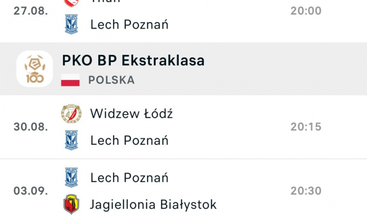 PRZEMOCNY TERMINARZ Lecha Poznań na najbliższe mecze w el. do LE i Ekstraklasie! O.o